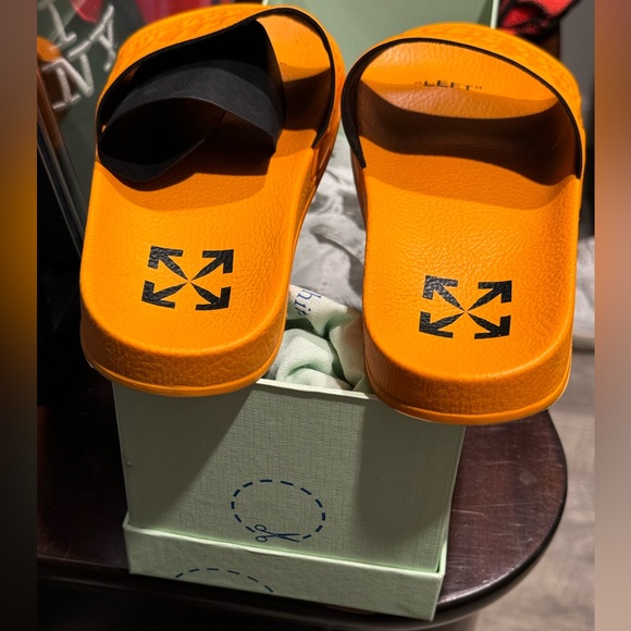 Off-White Hf Pool Sliders- Orange - Picture 3 of 7